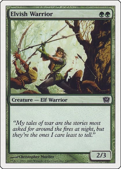 Elvish Warrior, 9th Edition 240