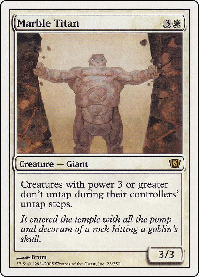 Marble Titan, 9th Edition 26