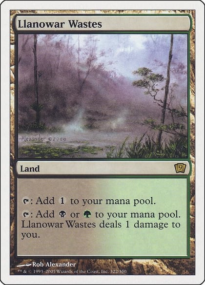 Llanowar Wastes, 9th Edition 322