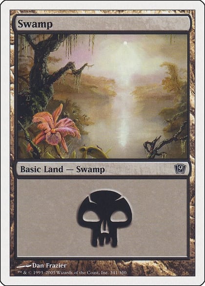 Swamp (341), 9th Edition 341
