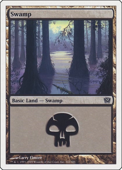 Swamp (342), 9th Edition 342