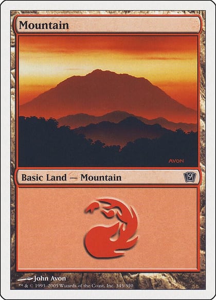 Mountain (345), 9th Edition 345