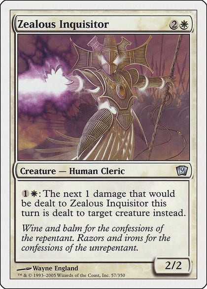 Zealous Inquisitor, 9th Edition 57