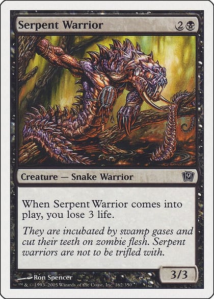Serpent Warrior, 9th Edition #12813