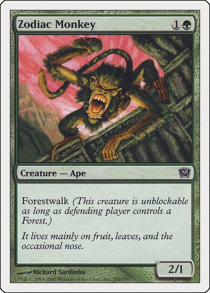 Zodiac Monkey, 9th Edition #12899