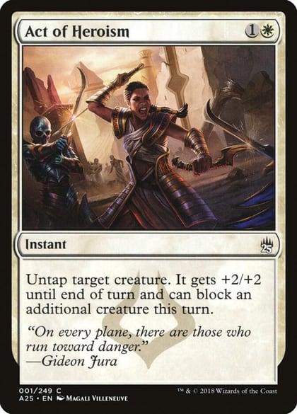 Act of Heroism, Masters 25 1