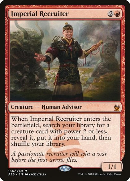 Imperial Recruiter, Masters 25 136