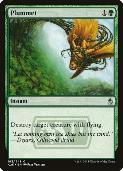 Plummet, Masters 25 183