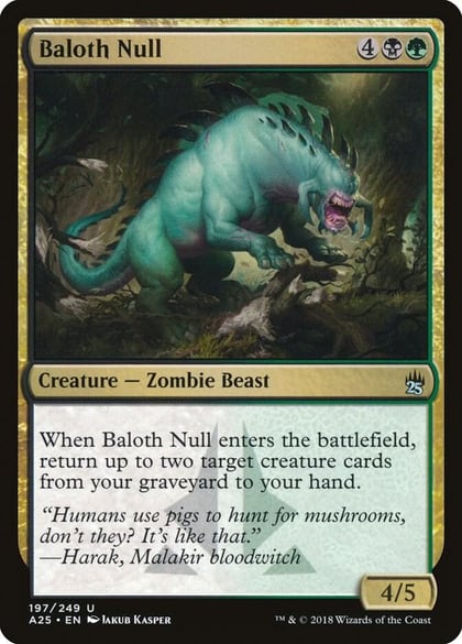 Baloth Null, Masters 25 197