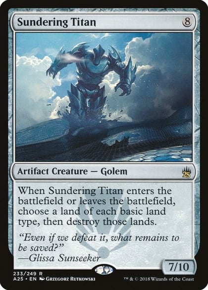 Sundering Titan, Masters 25 233