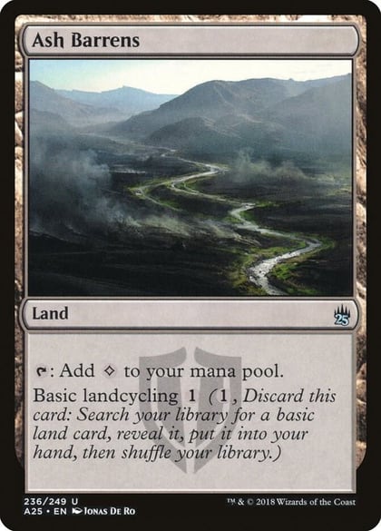 Ash Barrens, Masters 25 236