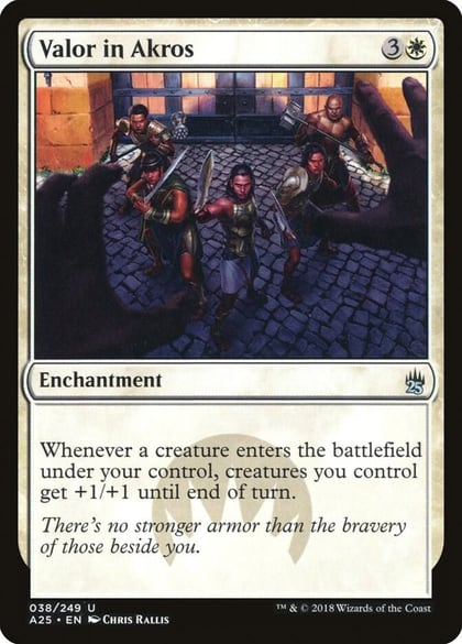 Valor in Akros, Masters 25 38