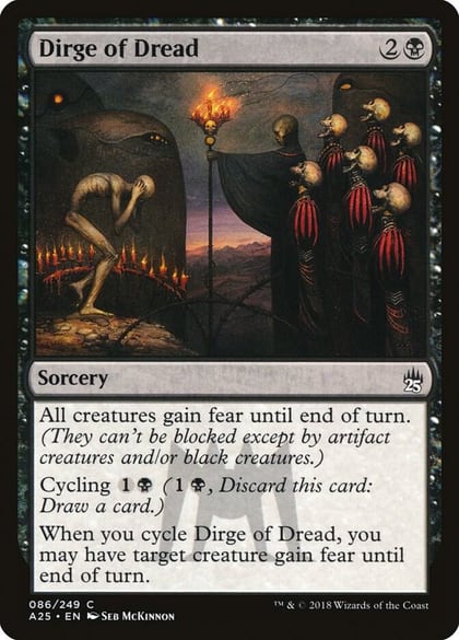 Dirge of Dread, Masters 25 86