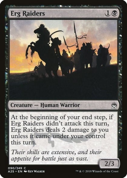Erg Raiders, Masters 25 90