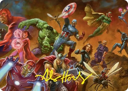 Avengers Assemble! Art Card (Gold-Stamped Signature), Art Series: Marvel Super Heroes 1