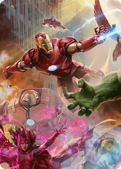Iron Man, Futurist Paragon Art Card, Art Series: Marvel Super Heroes 1