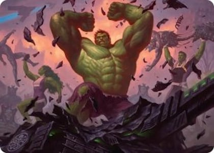 HULK SMASH! Art Card, Art Series: Marvel Super Heroes 10
