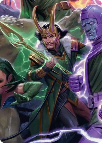 Loki, God of Lies Art Card, Art Series: Marvel Super Heroes 12