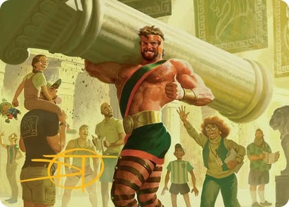 Hercules, Prince of Power Art Card (Gold-Stamped Signature), Art Series: Marvel Super Heroes 13