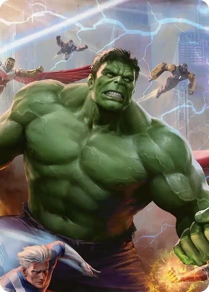Hulk, Always Angry Art Card, Art Series: Marvel Super Heroes 2