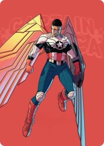 Captain America, Wings of Freedom Art Card (22/45), Art Series: Marvel Super Heroes 22