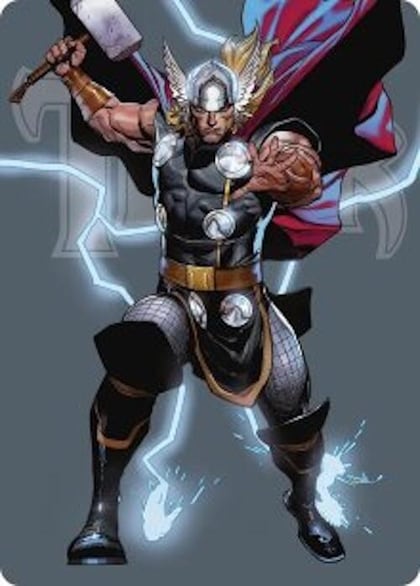 Thor, God of Thunder Art Card, Art Series: Marvel Super Heroes 26