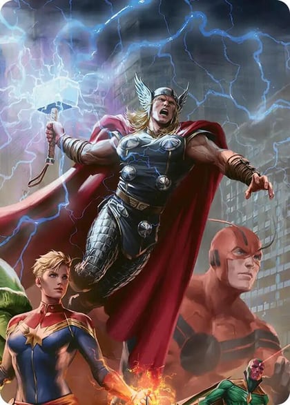 Thor, Guardian of Midgard Art Card, Art Series: Marvel Super Heroes 3