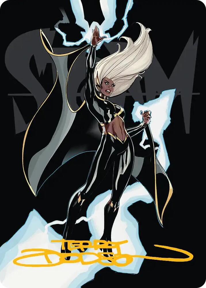 Storm, Windrider Art Card (Gold-Stamped Signature), Art Series: Marvel Super Heroes 30