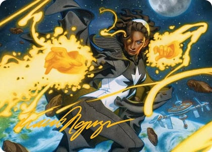 Photon, Mighty Marvel Art Card (Gold-Stamped Signature), Art Series: Marvel Super Heroes 34