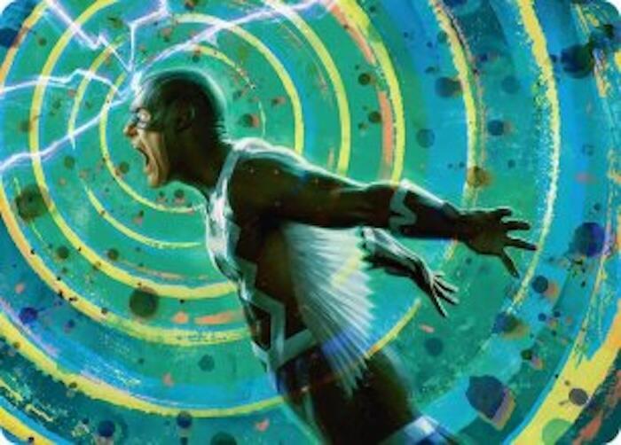 Black Bolt, Inhuman King Art Card, Art Series: Marvel Super Heroes 35