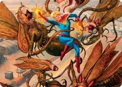 Captain Marvel, Apex Avenger Art Card, Art Series: Marvel Super Heroes 36