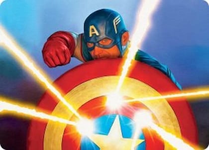Captain's Defense Art Card, Art Series: Marvel Super Heroes 41