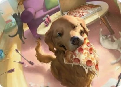 Lucky the Pizza Dog Art Card, Art Series: Marvel Super Heroes 44