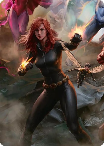 Black Widow, Intel Expert Art Card, Art Series: Marvel Super Heroes 4