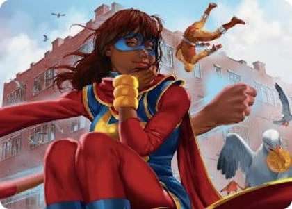 Ms. Marvel, Kamala Khan Art Card, Art Series: Marvel Super Heroes 5