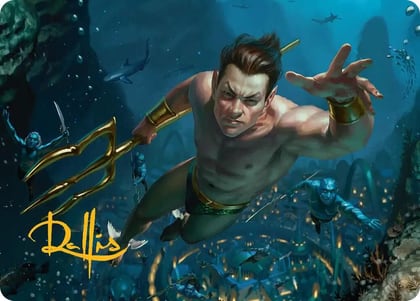 Namor the Sub-Mariner Art Card (Gold-Stamped Signature), Art Series: Marvel Super Heroes 6