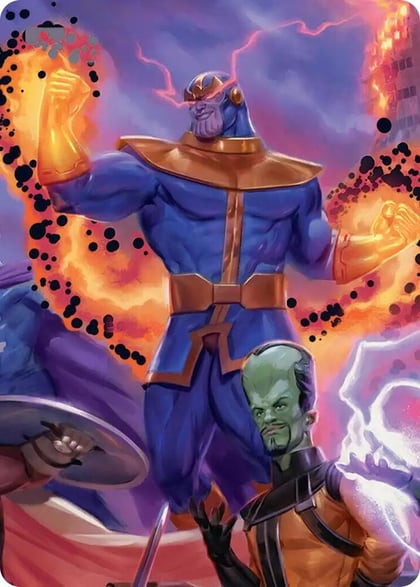 Thanos, Death's Consort Art Card, Art Series: Marvel Super Heroes 8