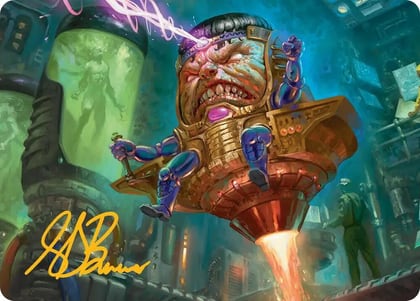 M.O.D.O.K. Art Card (Gold-Stamped Signature), Art Series: Marvel Super Heroes 9