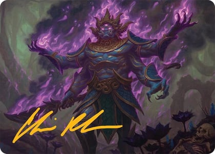 Rot-Curse Rakshasa Art Card (13/54) (Gold-Stamped Signature), Art Series: Tarkir: Dragonstorm 13