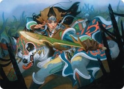 Eshki Dragonclaw Art Card (23/54), Art Series: Tarkir: Dragonstorm 23