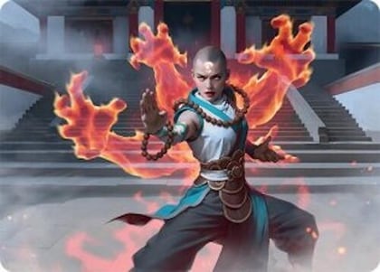 Flamehold Grappler Art Card (24/54), Art Series: Tarkir: Dragonstorm 24
