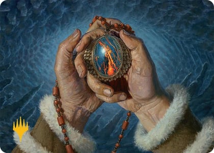 Mox Jasper Art Card (28/54) (Gold-Stamped Planeswalker Symbol), Art Series: Tarkir: Dragonstorm 28