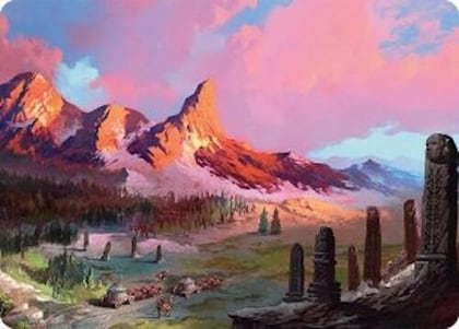 Rugged Highlands Art Card (29/54), Art Series: Tarkir: Dragonstorm 29