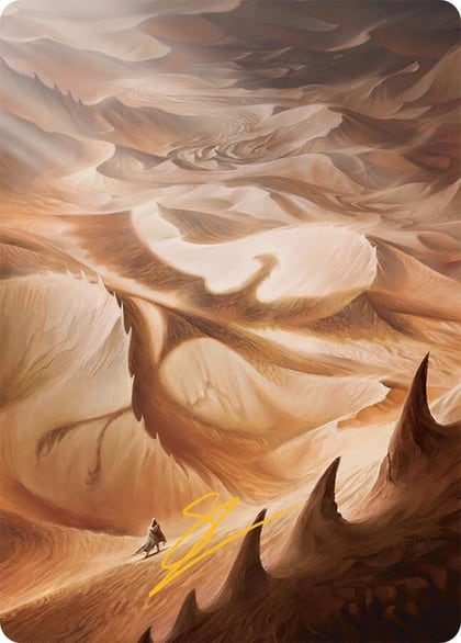 Plains Art Card (30/54) (Gold-Stamped Signature), Art Series: Tarkir: Dragonstorm 30