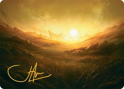 Plains Art Card (31/54) (Gold-Stamped Signature), Art Series: Tarkir: Dragonstorm 31