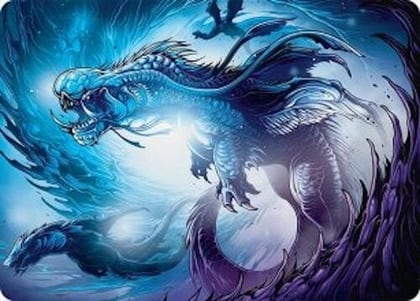 Roiling Dragonstorm Art Card (33/54), Art Series: Tarkir: Dragonstorm 33