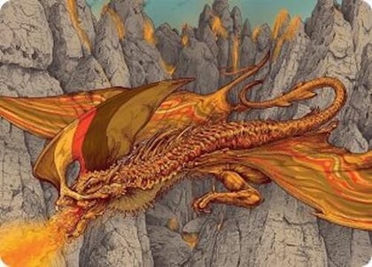 Magmatic Hellkite Art Card (34/54), Art Series: Tarkir: Dragonstorm 34