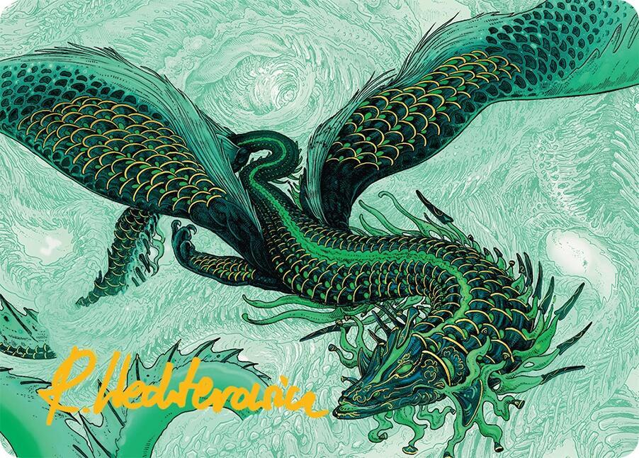 Teval, Arbiter of Virtue Art Card (38/54) (Gold-Stamped Signature), Art Series: Tarkir: Dragonstorm 38