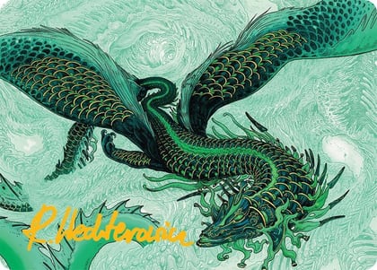 Teval, Arbiter of Virtue Art Card (38/54) (Gold-Stamped Signature), Art Series: Tarkir: Dragonstorm 38