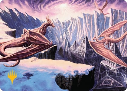 Maelstrom of the Spirit Dragon (42/54) (Gold-Stamped Planeswalker Symbol), Art Series: Tarkir: Dragonstorm 42
